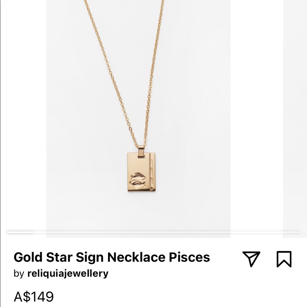 Reliquia necklace gold filled Pisces’s